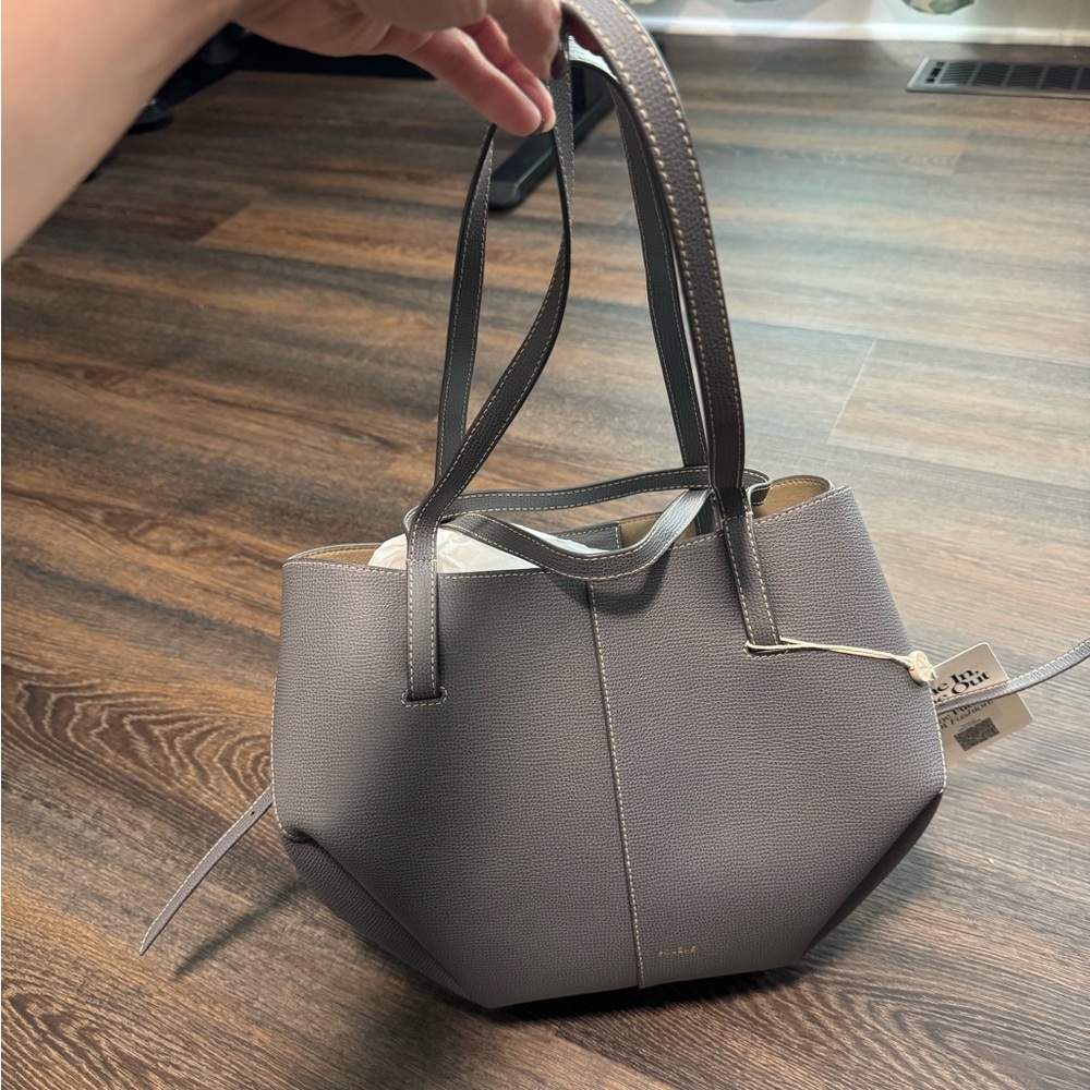 Polene Sophisticated Gray Tote Bag